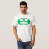 T-shirt Symbole d'espéranto, (Devant entier)