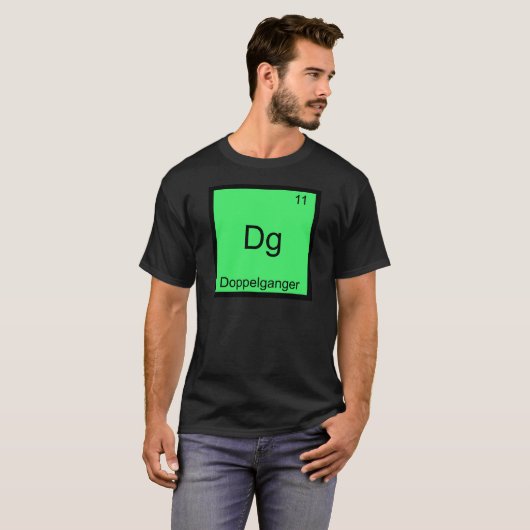 T-shirt Symbole Dg - Doppelganger Funny Chemistry (Devant entier)