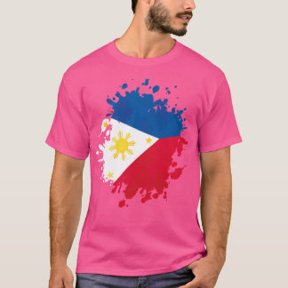 T-shirt Symbole d'icône Pays Drapeau des Philippines
