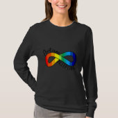 T-shirt Symbole d'infini arc-en-ciel (Devant)