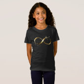 T-Shirt Symbole d'infini doré (Devant entier)