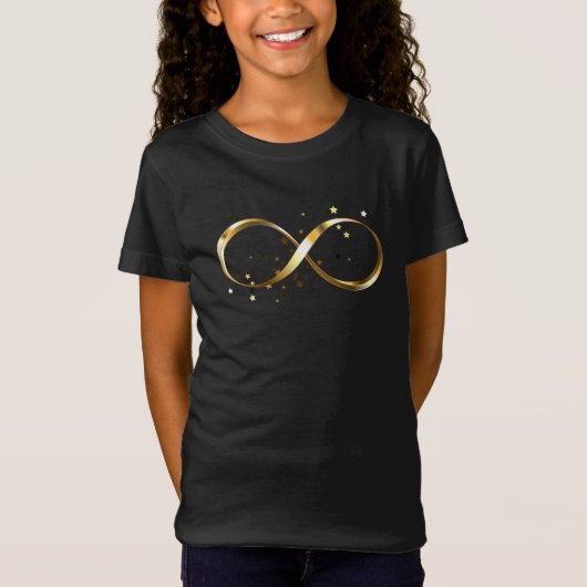 T-Shirt Symbole d'infini doré (Devant)