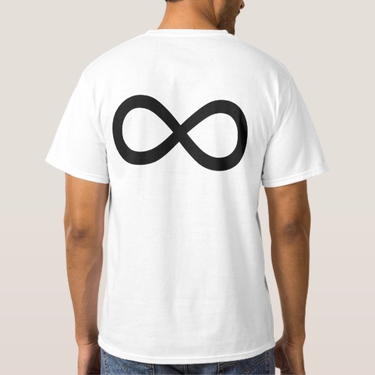 T-shirt Symbole d'infini noir (Dos)