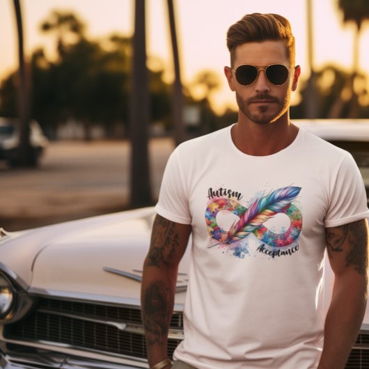 T-shirt Symbole d'infinité de la sensibilisation sur l'aut