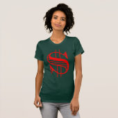 T-SHIRT SYMBOLE DOLLAR D'ARGENT LIQUIDE (Devant entier)