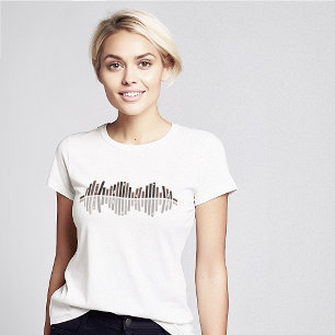 T-shirt Symbole d'onde sonore Livres