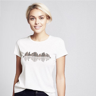 T-shirt Symbole d'onde sonore Livres