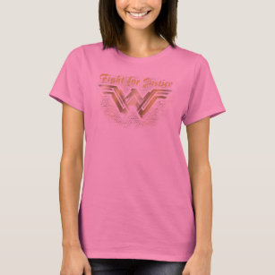 T-shirt Symbole d'or brossé Wonder Woman