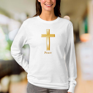 T-shirt Symbole d'or Christian Cross
