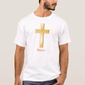 T-shirt Symbole d'or Christian Cross (Devant)
