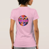 T-shirt Symbole double Infinité Coeur brillant coloré (Dos)