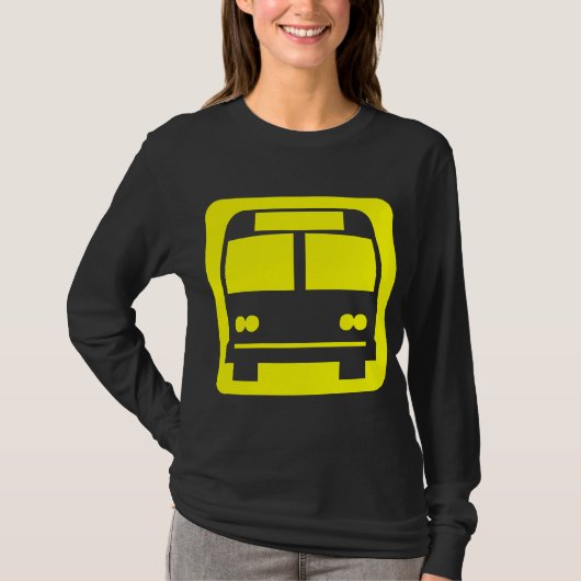 T-shirt Symbole du bus - Jaune (Devant)