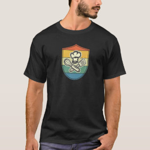 T-shirt Symbole du chef avec Casquette et Cuisine du chef 