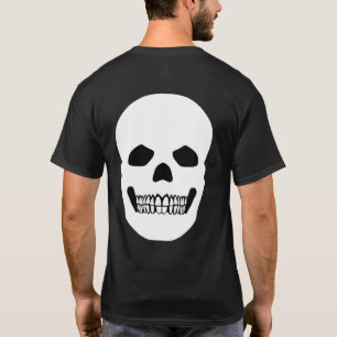 T-shirt Symbole du crâne de sucre noir et blanc d'Hallowee