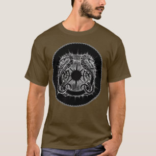 T-shirt Symbole du dragon et du loup Viking