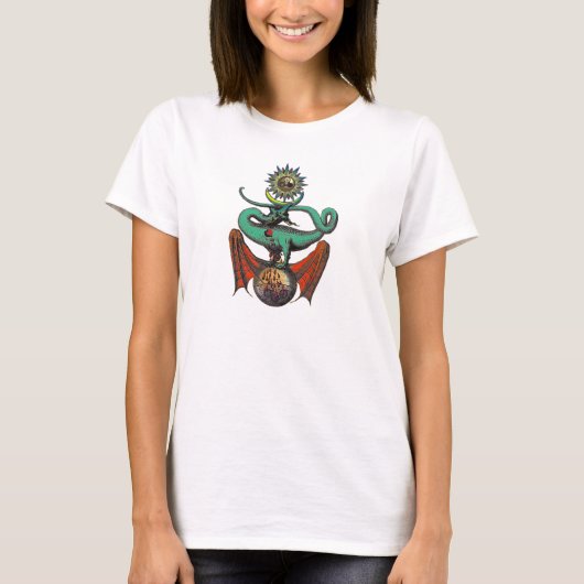 T-shirt Symbole du Dragon médiéval (Devant)