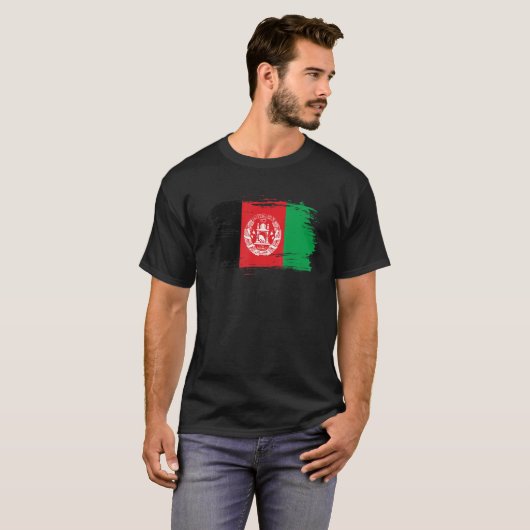 T-shirt Symbole du drapeau afghan (Devant entier)