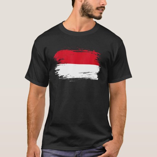 T-shirt Symbole du drapeau indonésien I Lol (Devant)