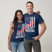 T-shirt Symbole du drapeau phlébotomiste Technicien en phl (Unisexe)