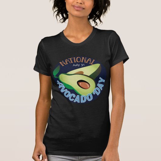 T-shirt Symbole du jour national de l'Avocado (Devant)