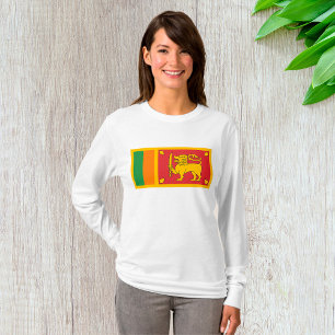 T-shirt Symbole du lion du drapeau national du Sri Lanka