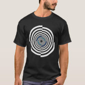 T-shirt symbole du mauvais œil, illusion d'optique (Devant)