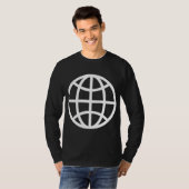 T-shirt Symbole du monde - Blanc (Devant entier)