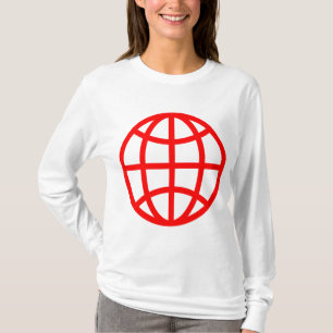 T-shirt Symbole du monde - Rouge