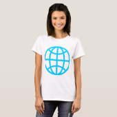 T-shirt Symbole du monde - Sky Blue (Devant entier)