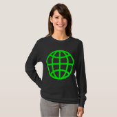 T-shirt Symbole du monde - Vert (Devant entier)
