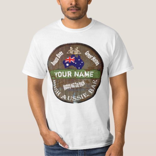 T-shirt Symbole du pub irlandais australien (Devant)