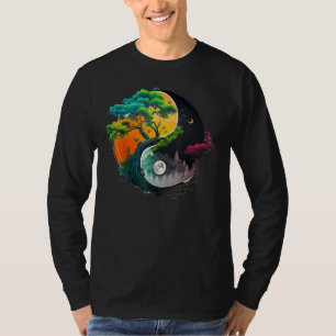 T-shirt Symbole du taoïsme de la nature Yin Yang sur Zen T