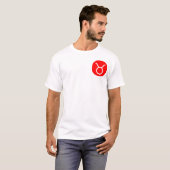 T-shirt Symbole du Taurus - Poche (Devant entier)