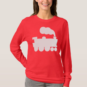 T-shirt Symbole du train à vapeur - Blanc