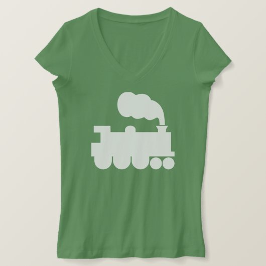 T-shirt Symbole du train à vapeur - Blanc (Design devant)