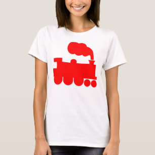 T-shirt Symbole du train à vapeur - Rouge