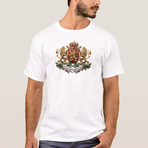 T-shirt symbole emblème drapeau national Bulgarie blason a