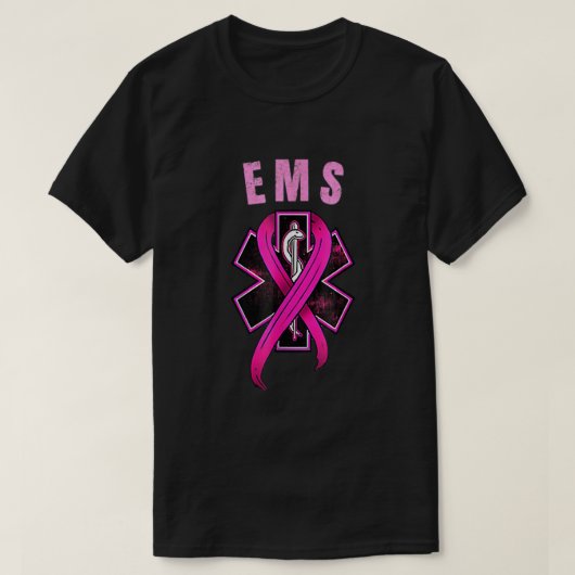T-shirt Symbole EMS pour un cancer du sein guéri Sensibili (Design devant)