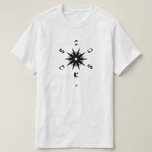 T-shirt Symbole étoile et devise (cosmos) v1 (Design devant)