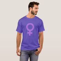 Symbole féminin de puissance violette