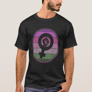 T-shirt Symbole féministe Femme Égalité autonomisation Cut