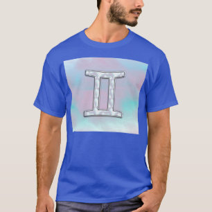 T-shirt Symbole Gemini de style perle