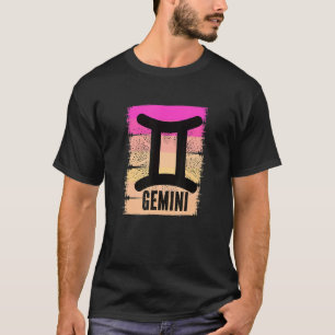 T-shirt Symbole Gemini rose Juin Anniversaire Né En Mai Zo