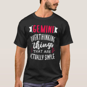 T-shirt Symbole Gemini Zodiac Design 1