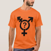 T-SHIRT SYMBOLE GENDERQUEER NOIR (Devant)