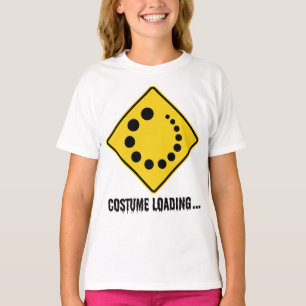 T-shirt Symbole Halloween Chargement Route Jaune