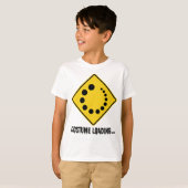 T-shirt Symbole Halloween Chargement Route Jaune (Devant entier)