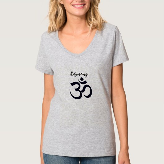 T-shirt Symbole Harmony Om Yoga (Devant)