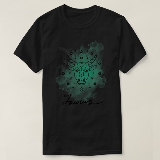 T-shirt Symbole Horoscope de Taurus (Design devant)