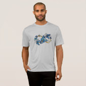 T-shirt Symbole infini de papillons Morpho bleus (Devant entier)